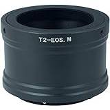 T2 T Mount Screw Thread T- Mount Lens adapter compatible for Canon EOS EF-M Lens Mount Cameras Canon EOS M6 Mark II M50 Mark II (EOS Kiss M2) M50 (EOS Kiss M) M200 M100 M6 M5 M10 M3 M