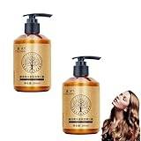 Long-lasting Styling Moroccan Volume Moisturizing Elasticity, Morocco Moisture Styling Elastin for Dry Damaged Hair, Moroccan Volume Moisturizing Elasticity Long Lasting Styling Cream (2pc)