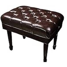 ACANKNG Piano Stool Dressing Table Stool 1-Person Wooden Thickened Piano Bench Single Lifting Piano Stool Height Adjustable PU Leather Padded Seat Thickened Sponge