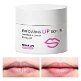 Lip Scrub for Dark Lips, Organic Lip Balm Scrub for Lightening & Brightening Dark Lips, Lip Scrubber, Lip Moisturizer for Dry Lips Gentle Exfoliation, Lip Polish & Lip Exfoliator for Dry Cypreason
