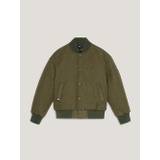 TH Monogram Quilted Bomber Jacket - DRAB OLIVE GREEN - 12yrs