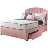 Silentnight Middleton Double Memory 2 Drawer Divan Bed- Pink