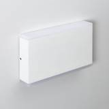 Edit Hera 10W Daylight White LED Up & Down Outdoor Wall Light In White Finish