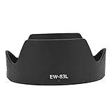 Camera Lens Hood, Petal Shape, EW 83L Mount Lens Hood for EF 24 70mm, Compatible with 4L L Is USM Lens ABS Material for Portable Protection