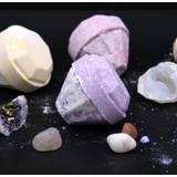 Gemstone Bath Bomb with Crystal Surprise Inside Purple