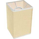 Square Lamp Shade, Small Lamp Shades, Natural Linen Lamp Shade Drum Shade Lamp Covers for Home Table Floor Light Bedside Lamp Shades, Rectangular Lampshade for Table Lamp -7.86X 5.11X5.11 inch
