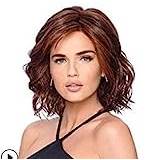 Honey Lace Front Synthetic Wig Medium Wig Fluffy Medium Short Curly Hair Set Wig Wig Ladies Middle Wavy Women Middle Wavy Wig Wig Affair Hair Towel (brown-c, One Size)