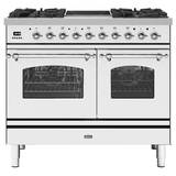 Ilve PD10INE3WH 100cm Milano Mixed Fuel Range Cooker - WHITE