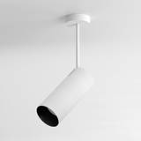 Orluna Cloud Rod Ceiling Light - Mains Dimmable / 3000K White Bezel / Black Baffle / 60 cm