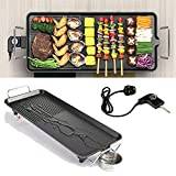 KAUTO Premium Electric Barbecue Grill, Indoor Tabletop Electric Grill Griddle Essential Barbecue Tool for Kitchen Cooking Outdoor Camping Picnic for Friends, Household, Mum/Dad, BBQ Lovers, 1500W