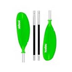 Fehploh 4-Piece Two Way Paddle Adjustable Double-Head Surfpaddle Aluminium Alloy Stand Up Paddleboard Paddles for Outdoor Water Sports (Green)