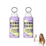 Wash Free Fluffy Dry Hair Spray, Reduces Greasiness & Oiliness Hair Volumizer Spray, Refreshing Oil Control Fluffy Volume Lift Hair Spray, Dry Hair Spray For Everyone (80ML+80ML)