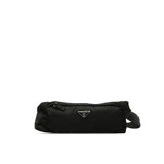 Prada Pre-owned Womens Vintage Tessuto Belt Bag Black Nylon - One Size
