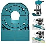 Blue Track Saw Guide Rail Adapter for Makita/Festool Compatible with Router for Makita 18V RT0701C XTR01Z DRT50 RT0700C Edge Guide Adapter