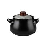 cast iron saucepan,ovenproof dish,Retro Long-Lasting Soup Pot Casserole Clay Pot Oven Family Essentials-2 Litre-A (Color : Onecolor, Size : 2 Litre) ((Color : 4litre Onecolor, Size : Onecolor)