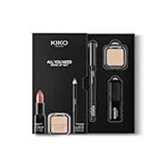 KIKO Milano All You Need Make Up Set, Make-Up Kit Containing: Lipstick, Eyeshadow And Eye Pencil
