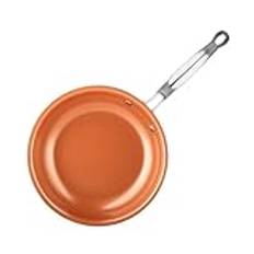 CHJHJKG Pan Frying Pan Nonstick Frying Pan with Ceramic Titanium Coating Round Copper Egg Pan Kitchen Cookware