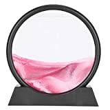 TOPINCN Sand Painting, Sand Art Picture Moving Desktop Art Dynamic Sand Picture, Moving Sand Picture for Home Office(pink)