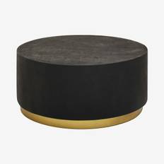 Naro Coffee Table - Black / Concrete / Gold by Fifty Five South