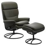 Stressless Rome With Adjustable Headrest Chair Original Base - High Base - Batick Leather