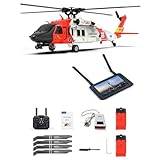 QIYHBVR RC Helicopter With HD Camera, Smart GPS Self Stabilizing 3D Brushless RC Plane With With Display And 32GB Memory Card Gifts Model Airplane For Over 16 Years Old