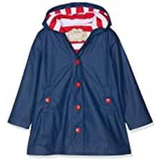 Hatley Girl's Splash Jacket, Blue (Navy/Red), 8 Years