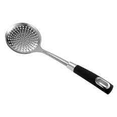 Kitchen Skimmer Spoon Stainless Steel with Soft Grip Handle, Cooking Spoon, Slotted Spoon for Kitchen Frying Food