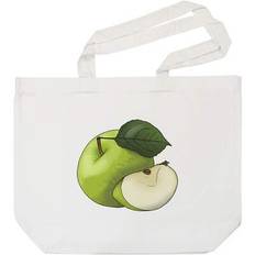 'apple & apple slice' tote shopping bag for life (bg00076890)