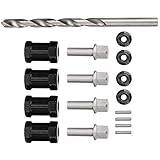 Weikeya Reliable RC Accessory 4 Sets RC Lengthening Widening Coupler 1/10 RC Car Coupler for Improving the Stability of Cars (20mm)