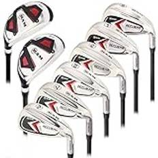 Ram Golf Accubar Mens Clubs All Graphite Iron Set 6-7-8-9-PW-SW with Hybrids 24° and 27° - Stiff Flex