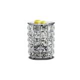 Wrought Iron Crystal Wax Melt Warmer Electric Oil Wax Melt Burner For Home, Kitchen, Living Room, Bedroom, SPA (Silver)