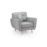 Zinc Grey Armchair Sofa