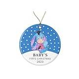 Baby's First Christmas 2023 Ornament - Ee-Yore Donkey Baby Ornaments - Christmas Tree Ornament - New Baby 1St Winnieornament Bear Style 26 Printed on Both Sides
