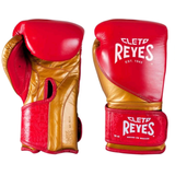 Cleto Reyes Velcro High Precision Training Boxing Gloves - Red/Gold