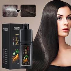 Shampoo permanent black hair dye-3 in 1 natural herbal instant black hair hot t3