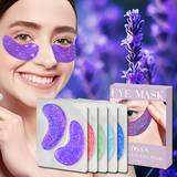 5 Pairs 5 Colors Under Eye Patches, Reduces The Look Of Dark Circles, Puffiness And Eye Bags, Hydrating, For Puffy Eyes, Eye Masks Hydrogel Eye Gel Pads