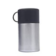 Food Thermos Stainless Steel Stew Cup With Spoon Vacuum Flask Student Go To School Office Worker Portable Stew Pot (White,550ml)
