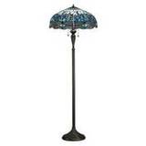 Endon Dragonfly Blue Floor 60w SW 64069 By Massive Lighting