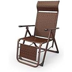DDBATYYEH Garden Folding Chair Recliner Chair Reclining Sun Lounger Adjustable Folding Garden Recliner Chair Sun Bed for Beach Patio Poolside Lounge Chair
