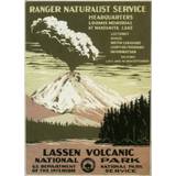 Vintage Lassen Volcanic National Park Poster, by the U.S Department of the Interior. - 30x40cm