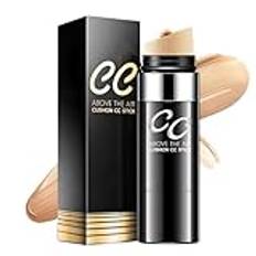 CC Cream Foundation Full Coverage, Air Cushion CC Foundation Stick, Color Correction Cream, Concealer Full Coverage, Lightweight, Waterproof, Natural Glowy Makeup, Cover Blemishes & Redness