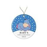 Baby's First Christmas 2023 Ornament - Ee-Yore Donkey Baby Ornaments - Christmas Tree Ornament - New Baby 1St Winnieornament Bear Style 5 Printed on Both Sides