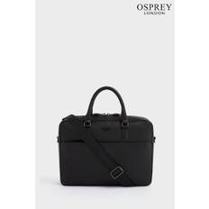 Osprey London The Onyx Leather Black Laptop Bag