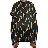 Ice Cream Pattern Barber Cape Print Hair Cutting Apron Hairdressing Cloak Barber Cloth for Men Women