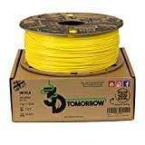 3DTomorrow UK PLA Filament - Zinc Yellow - 1.75mm, 1kg, 100% Recyclable Cardboard Spool Eco Friendly 3D Printer Filament, Made in The UK