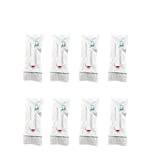 giss 8Pcs Fit For Oral B Electric Toothbrush Heads Replacement Attachments Brush Spare Parts Precision Clean Cross Action 3D White (Color : 8PCS IN 17P)