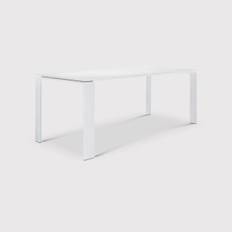 Kartell Four Outdoor Dining Table 190X79, White Metal | W190cm | Barker & Stonehouse
