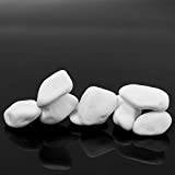 Natural Stones for Gas Fires bioethanol White Replacement coals/Pebbles 1kg
