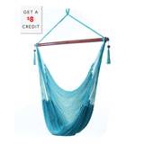 Sunnydaze Polyester Extra-Large Hanging Rope Caribbean Hammock Chair With $8 Credit