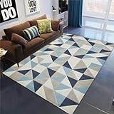 Area Rug, 3D Printed Abstract Geometric Fashion Style Anti-Skid Carpet Used For Bedroom, Living Room, Children'S Room, Home Decoration Carpet - Easy To Clean 160 X 230 Cm With Rubber Backing -3X1Y-T2U